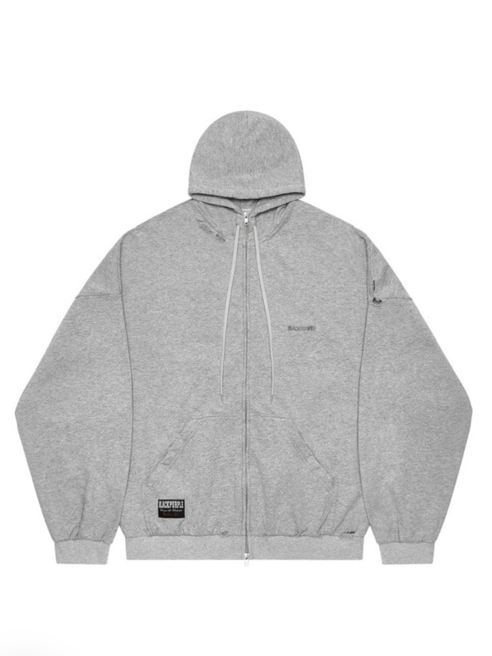 【BLACK PURPLE】Shadow Loop Zip-Up Hoodie