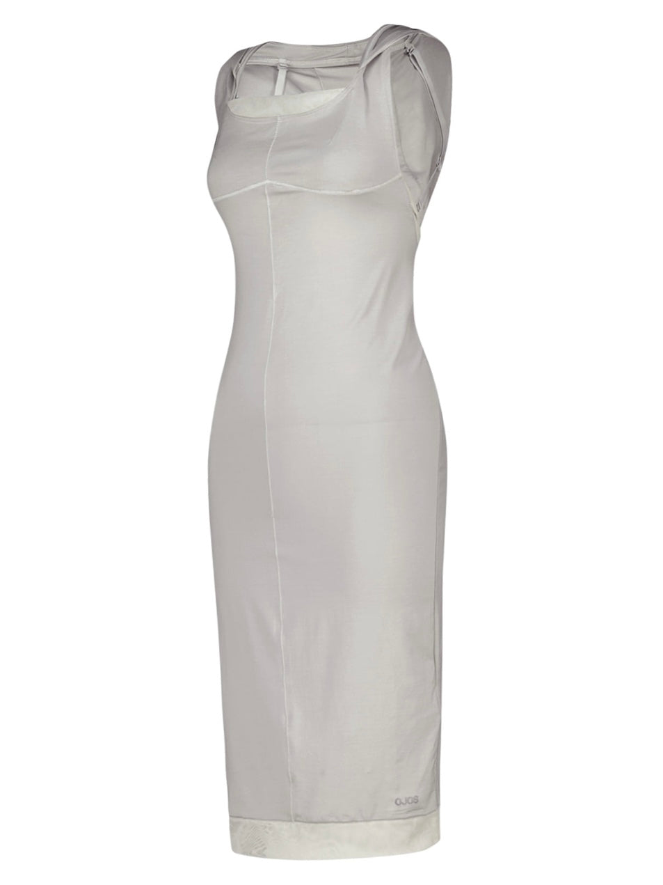 【OJOS】Flatseam Halter Midi Dress