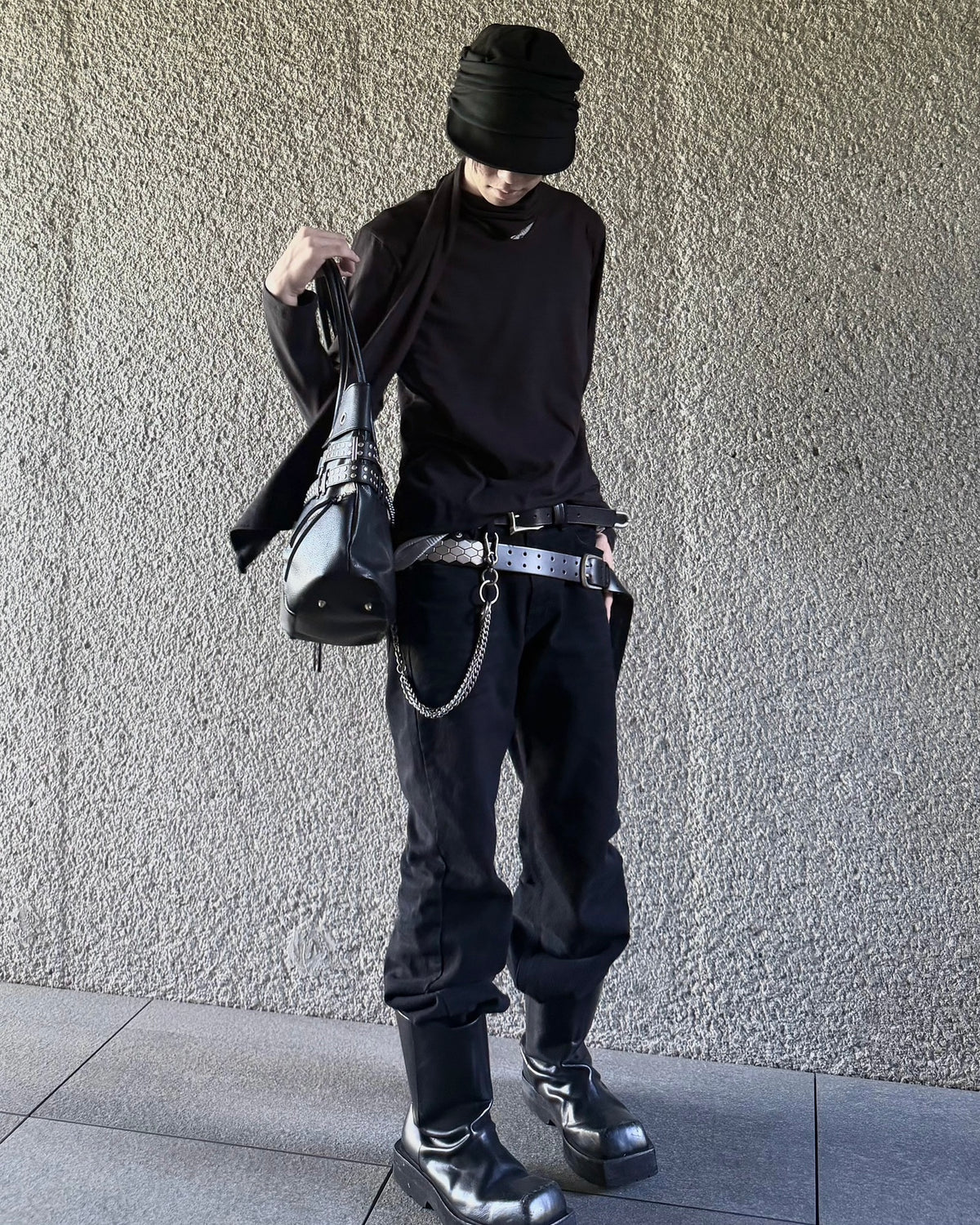 受注制【nmtc+】Draped Scarf Neck Top (2color)
