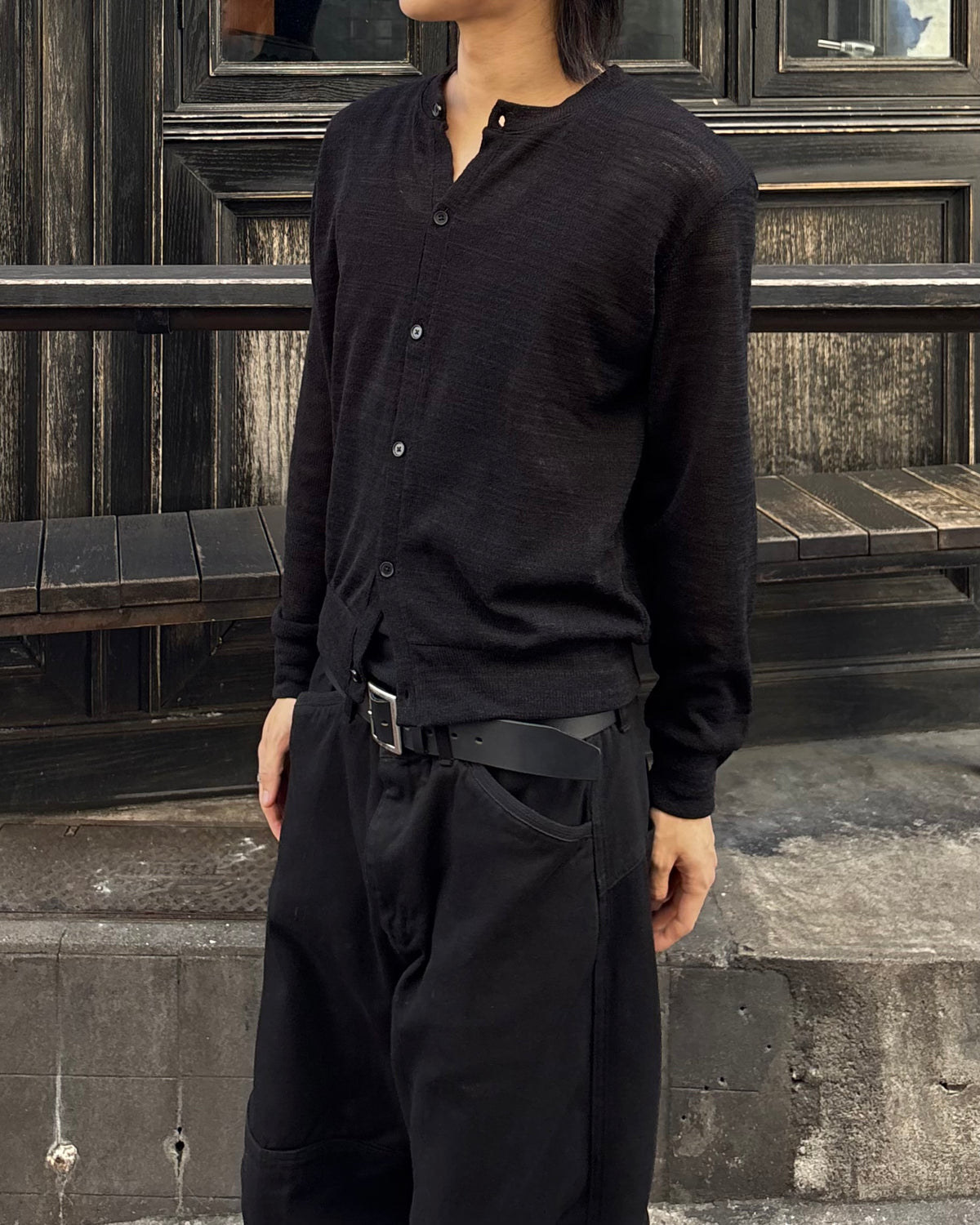 受注制【youll】basic crop cardigan (2color)