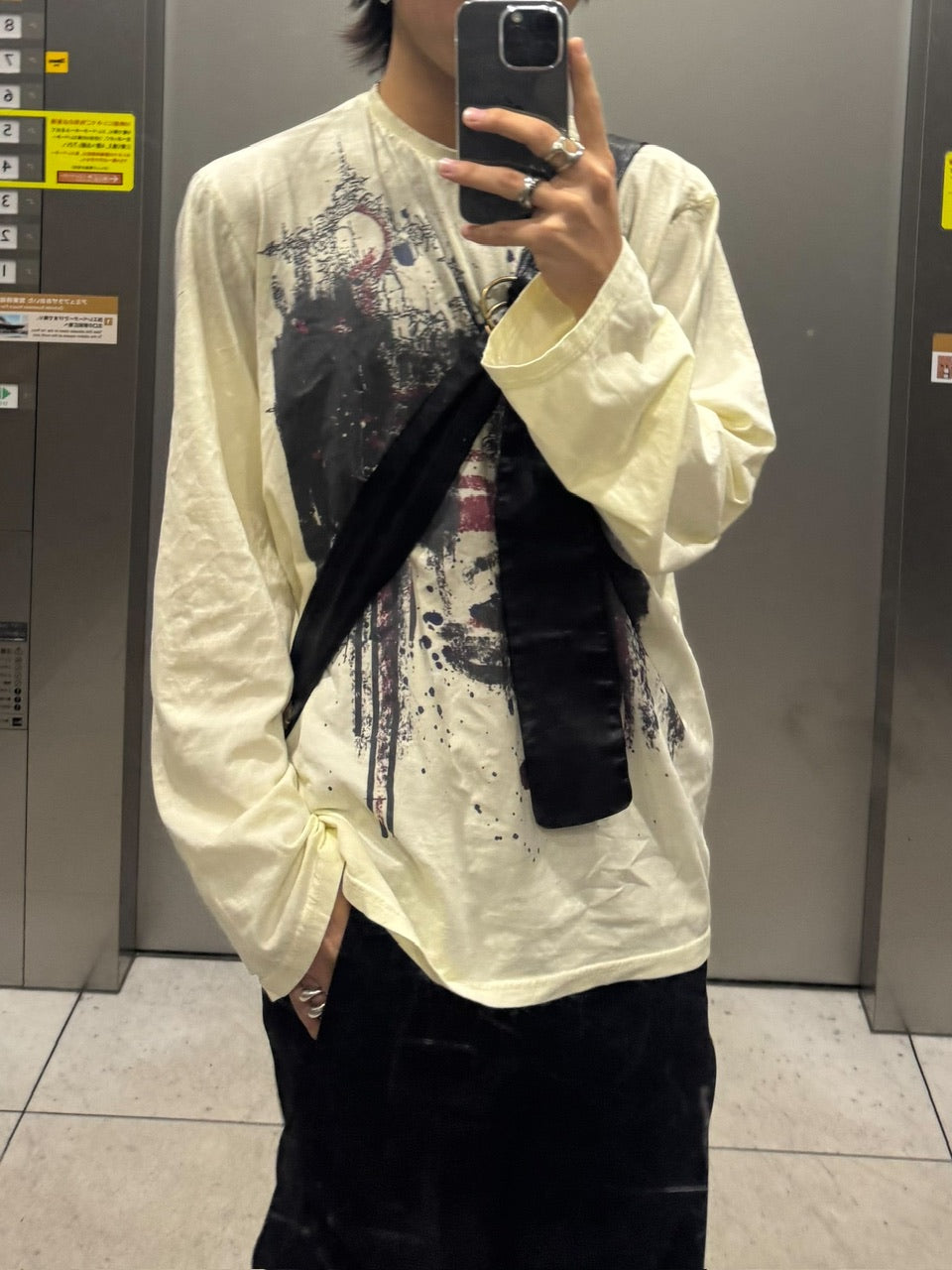 国際配送【RENOL】grunge long sleeve tee