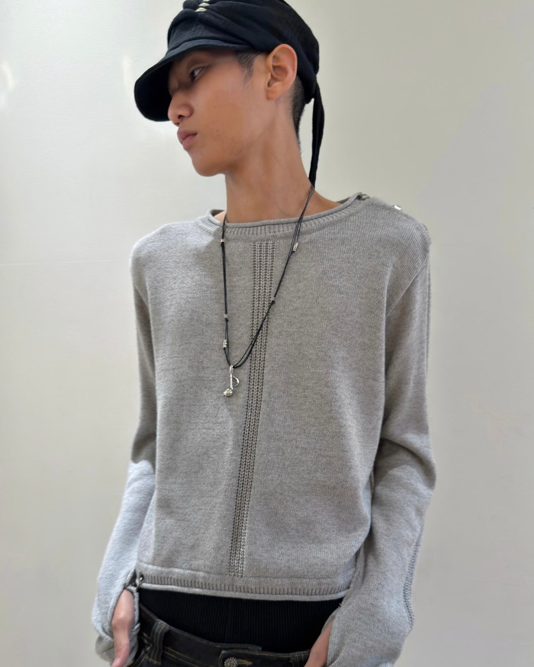 【LECYTO】Studded Strap Cap