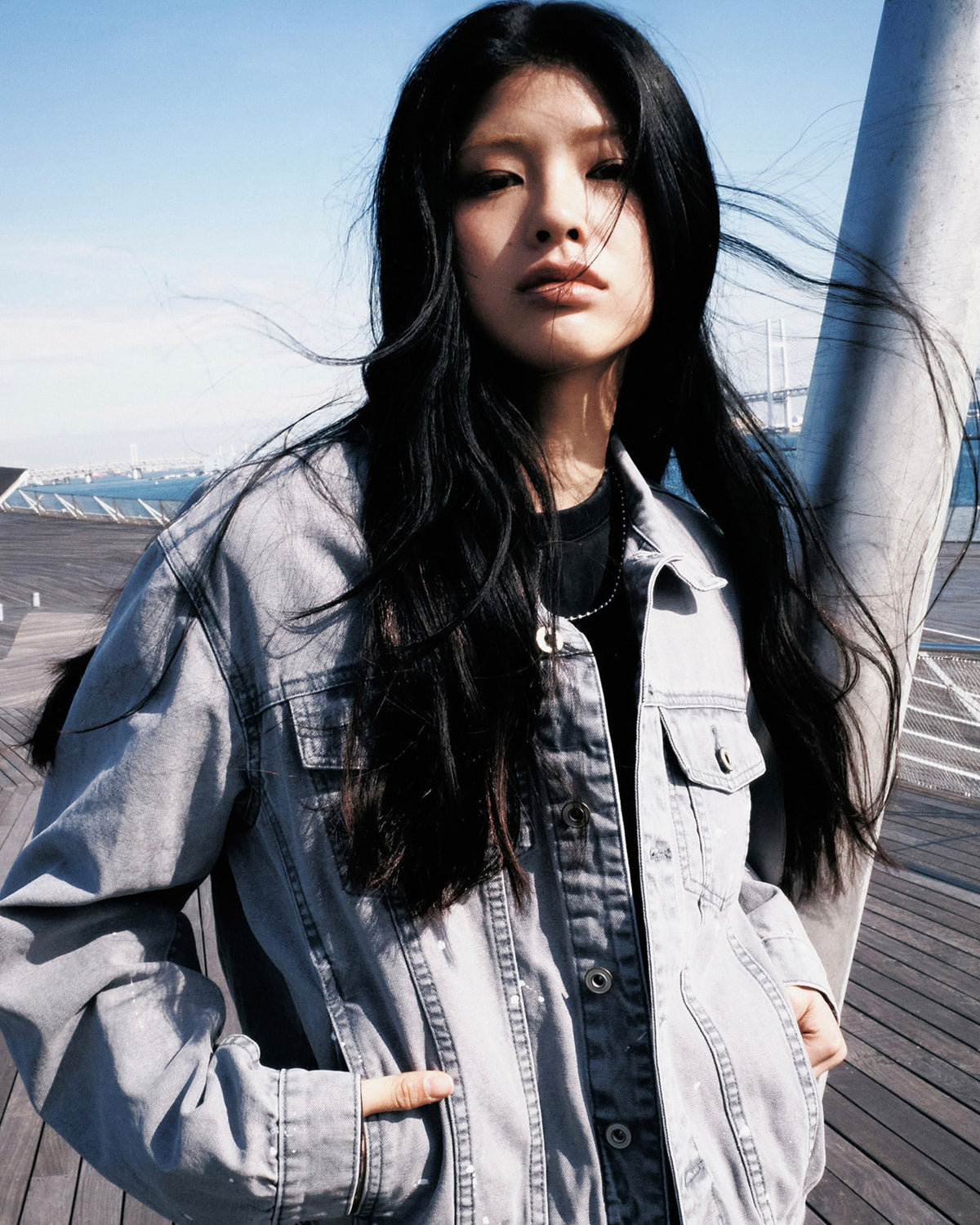 【NOMANUAL】PAINTED TRUCKER JACKET