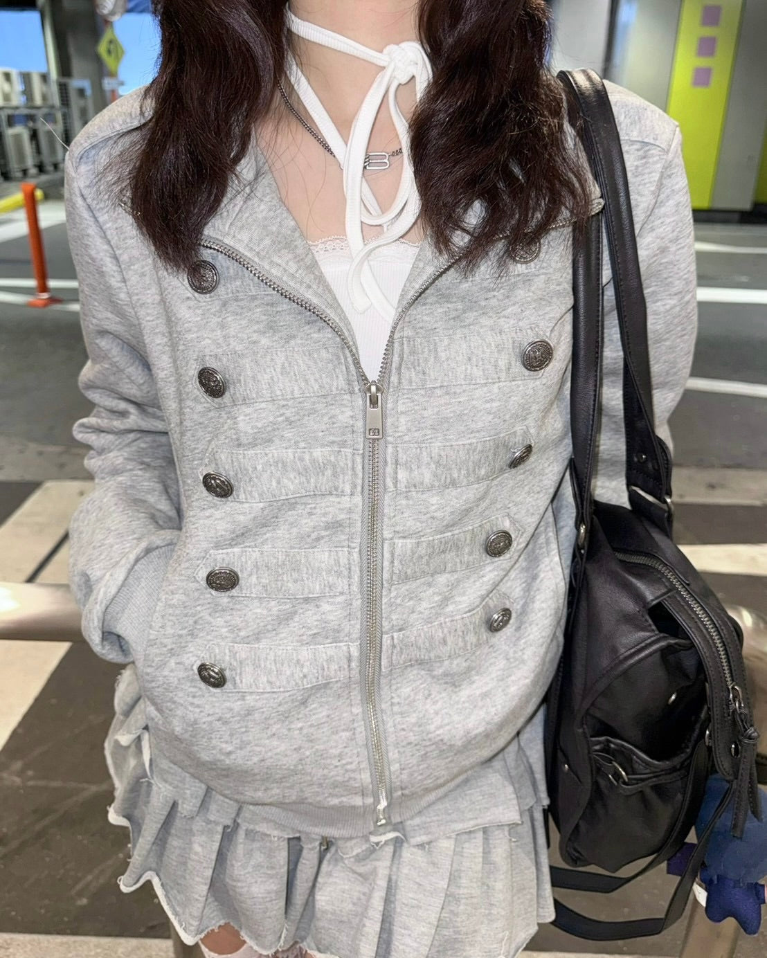 大阪店 WEB限定 受注制【Never mind the XU】Noir Napoleon Zip Top