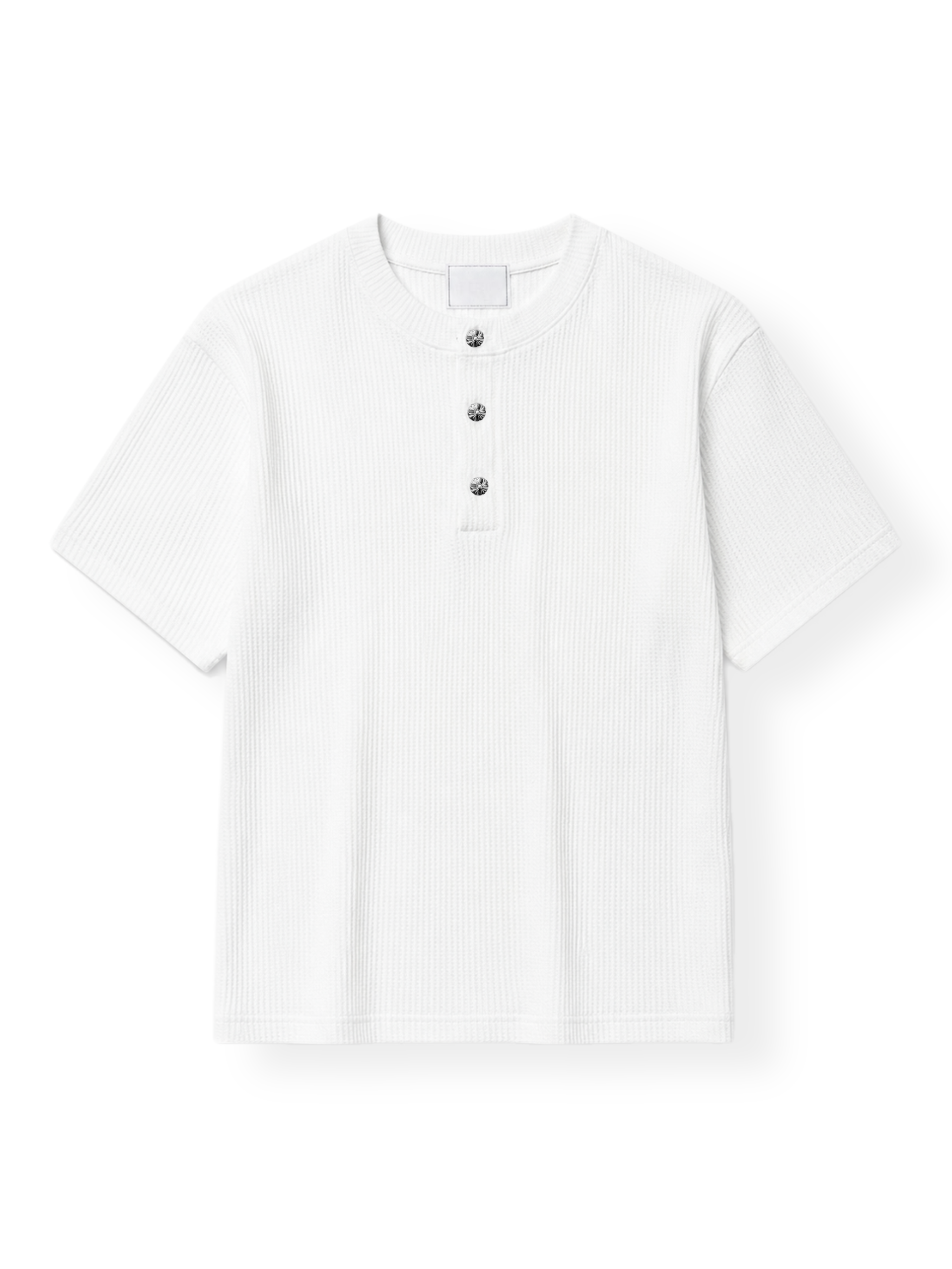 大阪店WEB限定受注制【Chikashitsu + 】button point henley neck t-shirt (3color)