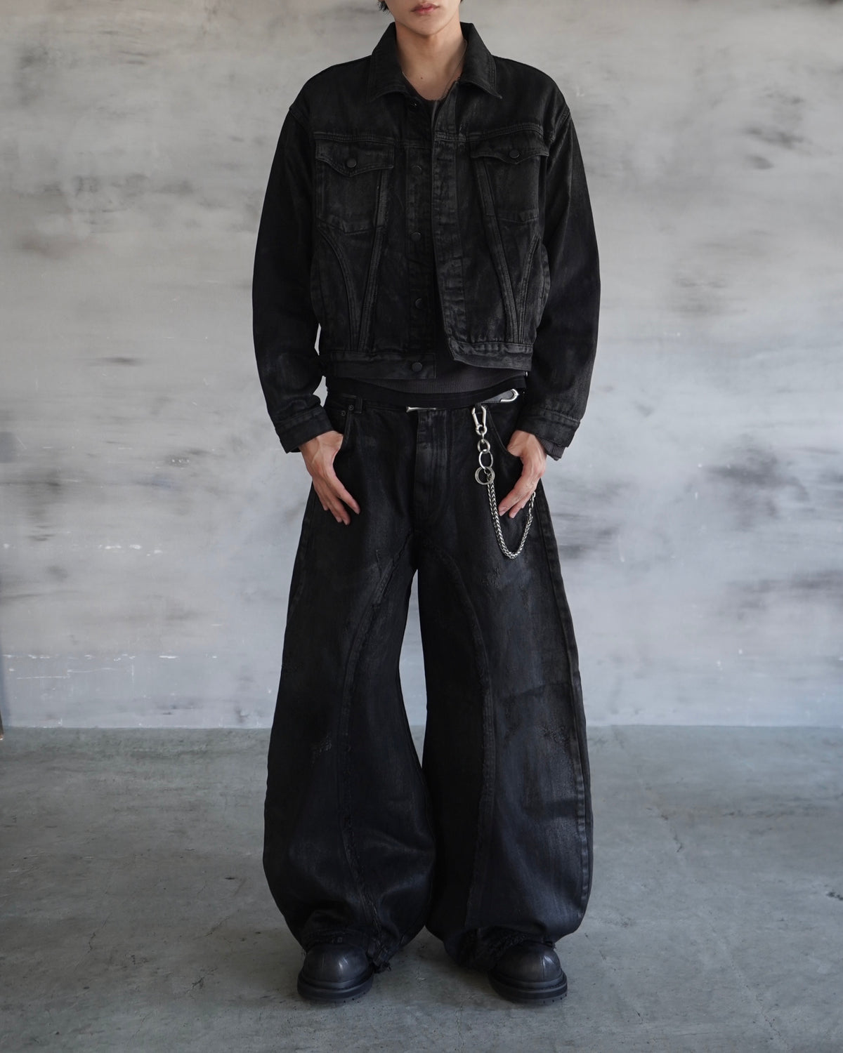【CHIKASHITSU PLUS HIGH】Industrial link wallet chain