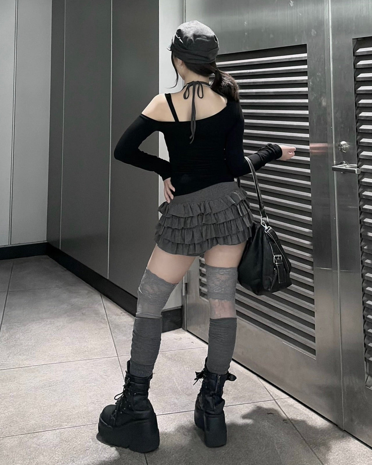 受注制【nmtc+】Corset Lace-Up Long Sleeve (3color)