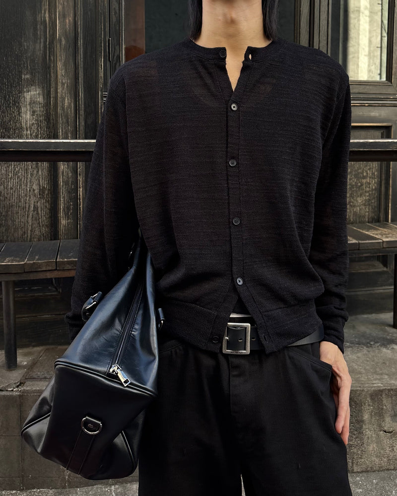 受注制【youll】basic crop cardigan (2color)