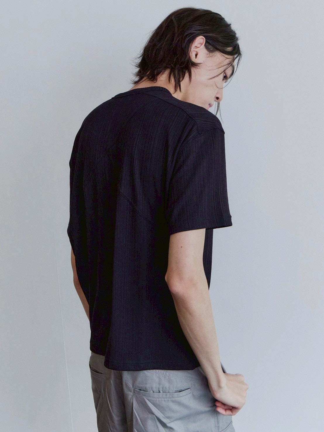 【Waviness】Rib Textured T-shirts