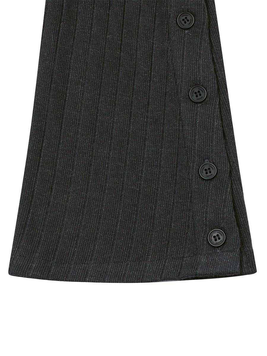 【Miseki seoul】 Striped layered button leg warmer