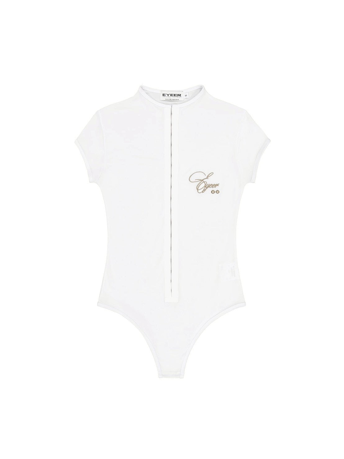 【EYEER】Script Logo Hook Short Sleeve Top