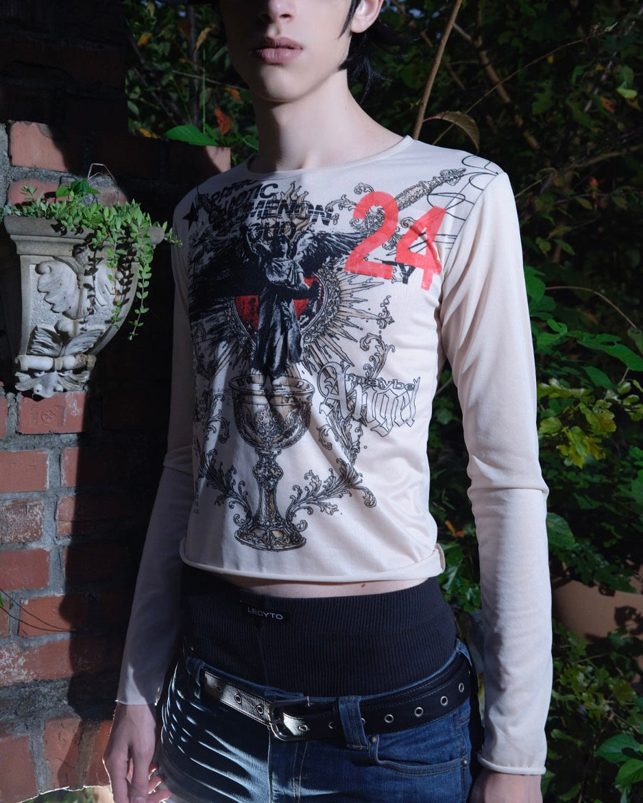 【LECYTO】24 See-Through Long Sleeve