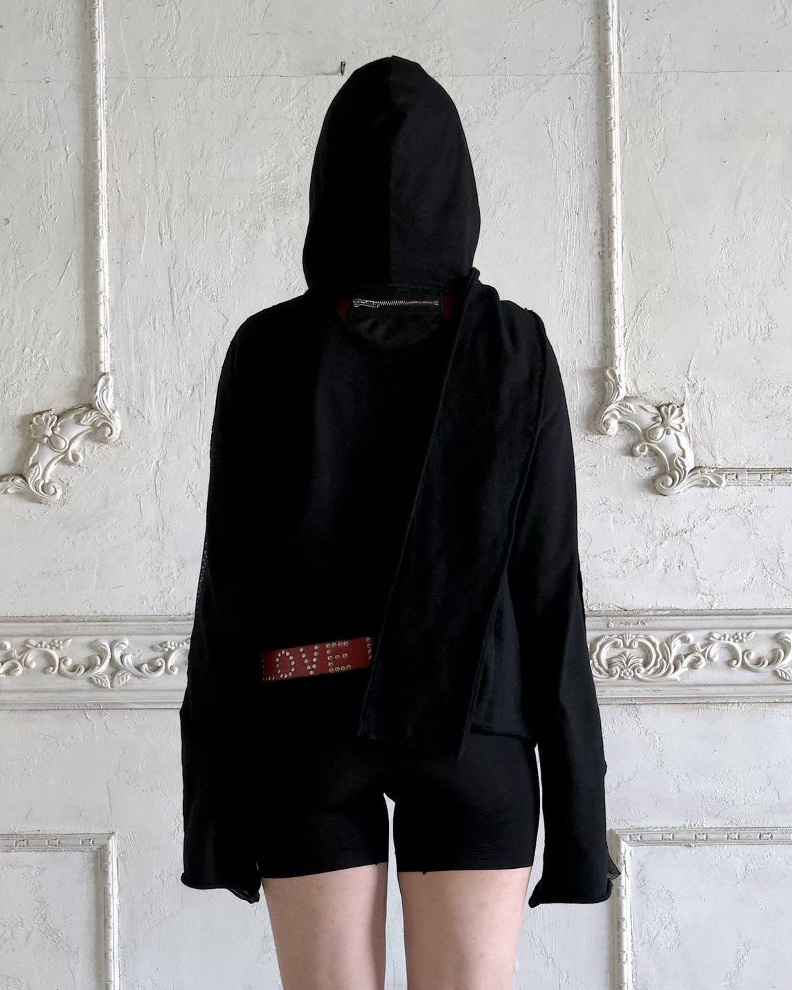 【YIKAI LABORATORY】COCOON ASYMMETRIC ZIPPER HOODIE