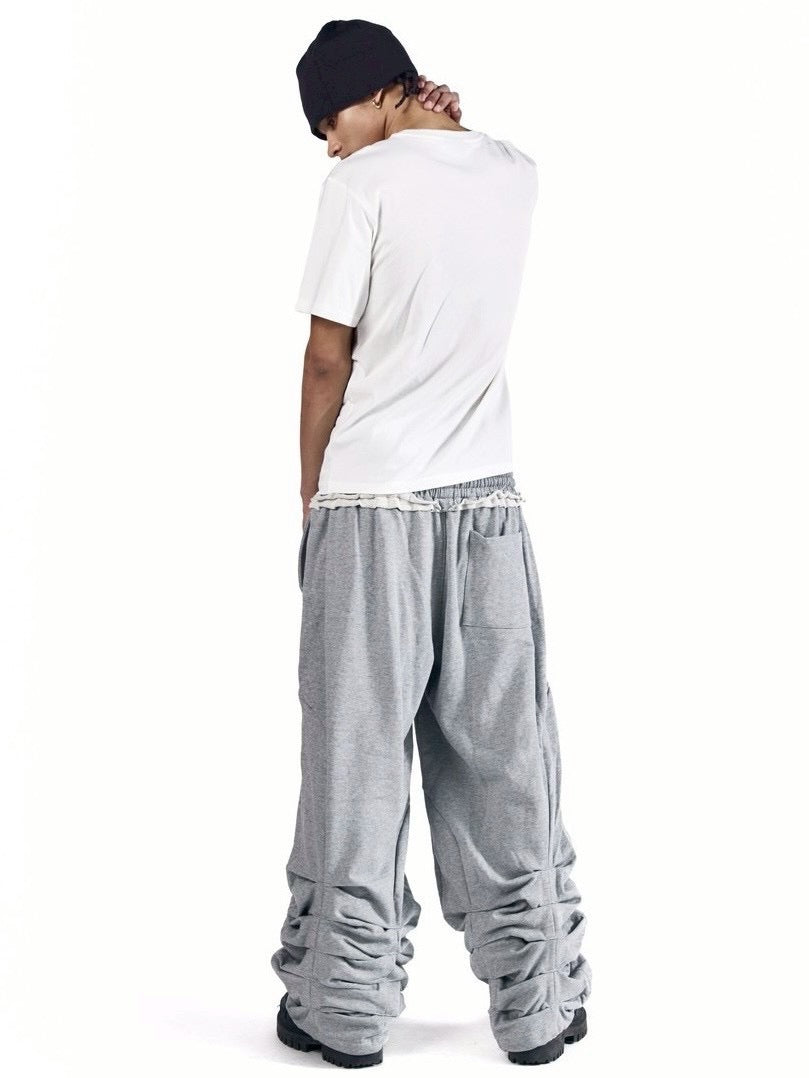 【AAKAM】Sediment Pin-Tuck Sweatpants