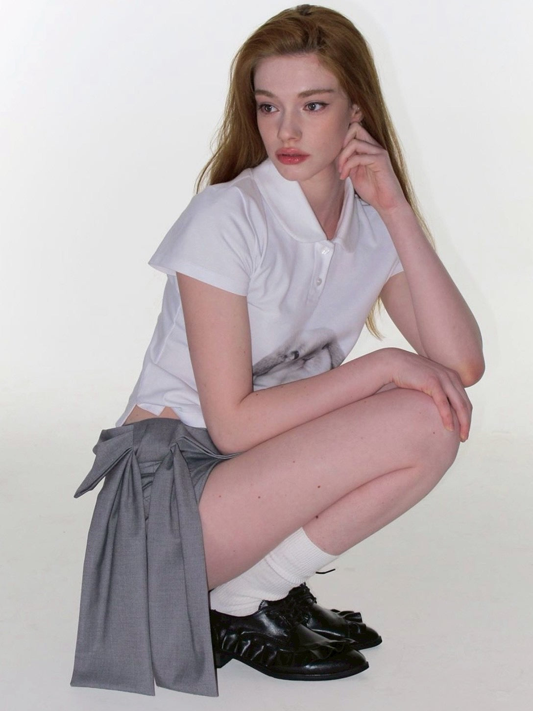 【CRANK】RIBBON MICRO SKIRT