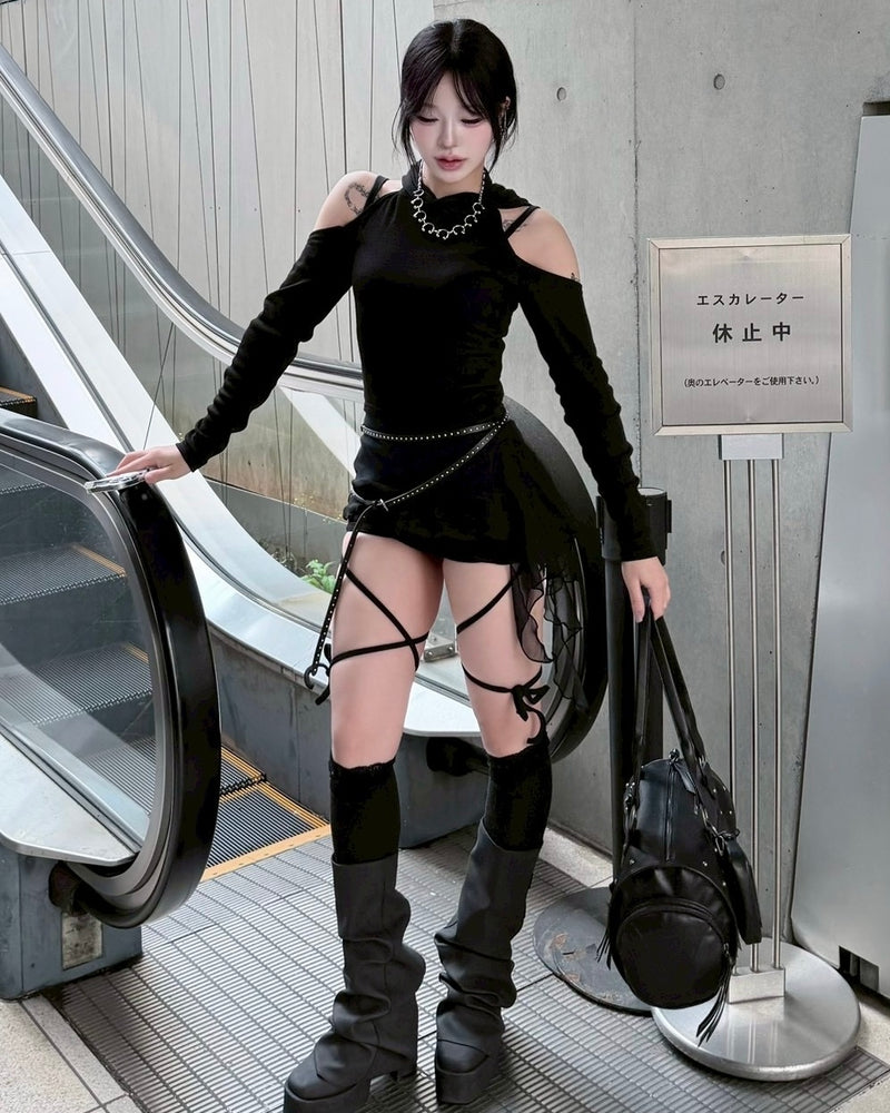 受注制【nmtc+】back slit hoodie (3color)