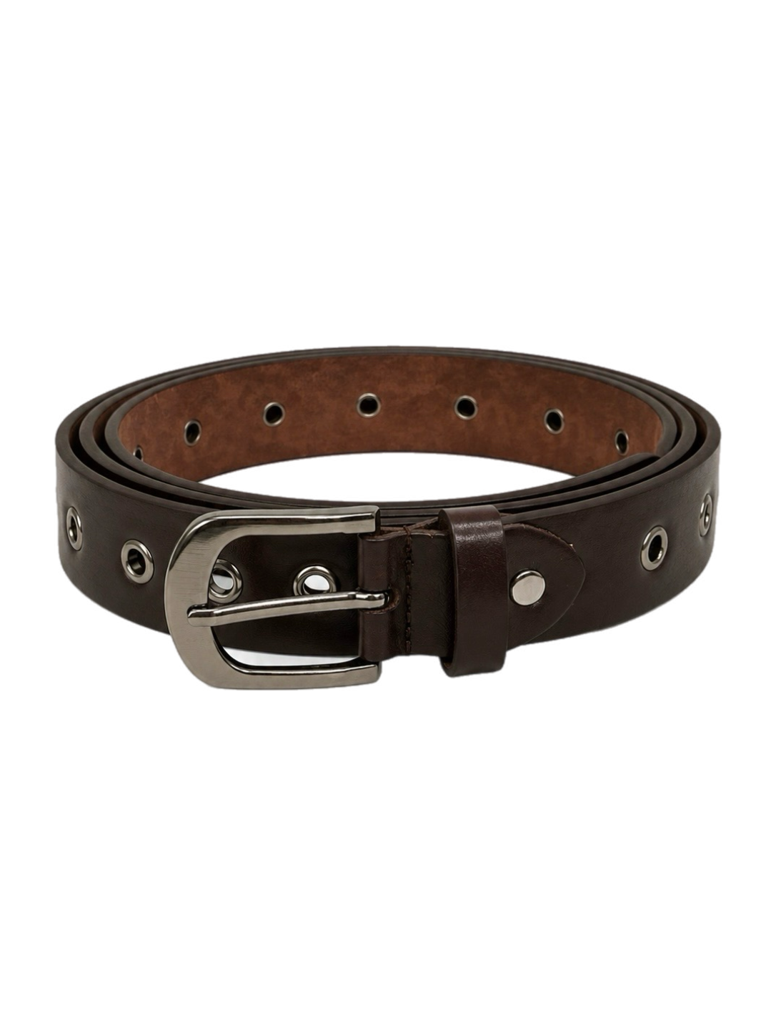 受注制【Chikashitsu +】vegan leather eyelet belt (2color)