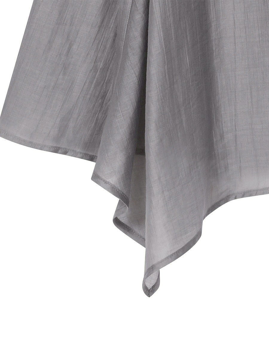 【Miseki seoul】Button layered wrap skirt