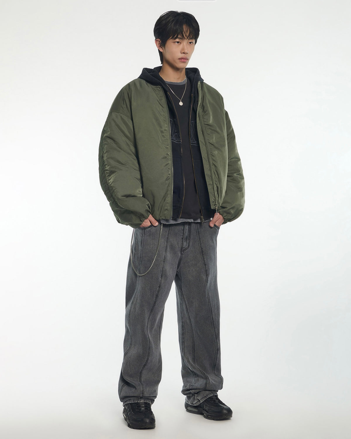 【NOMANUAL】OVERSIZED BOMBER JACKET