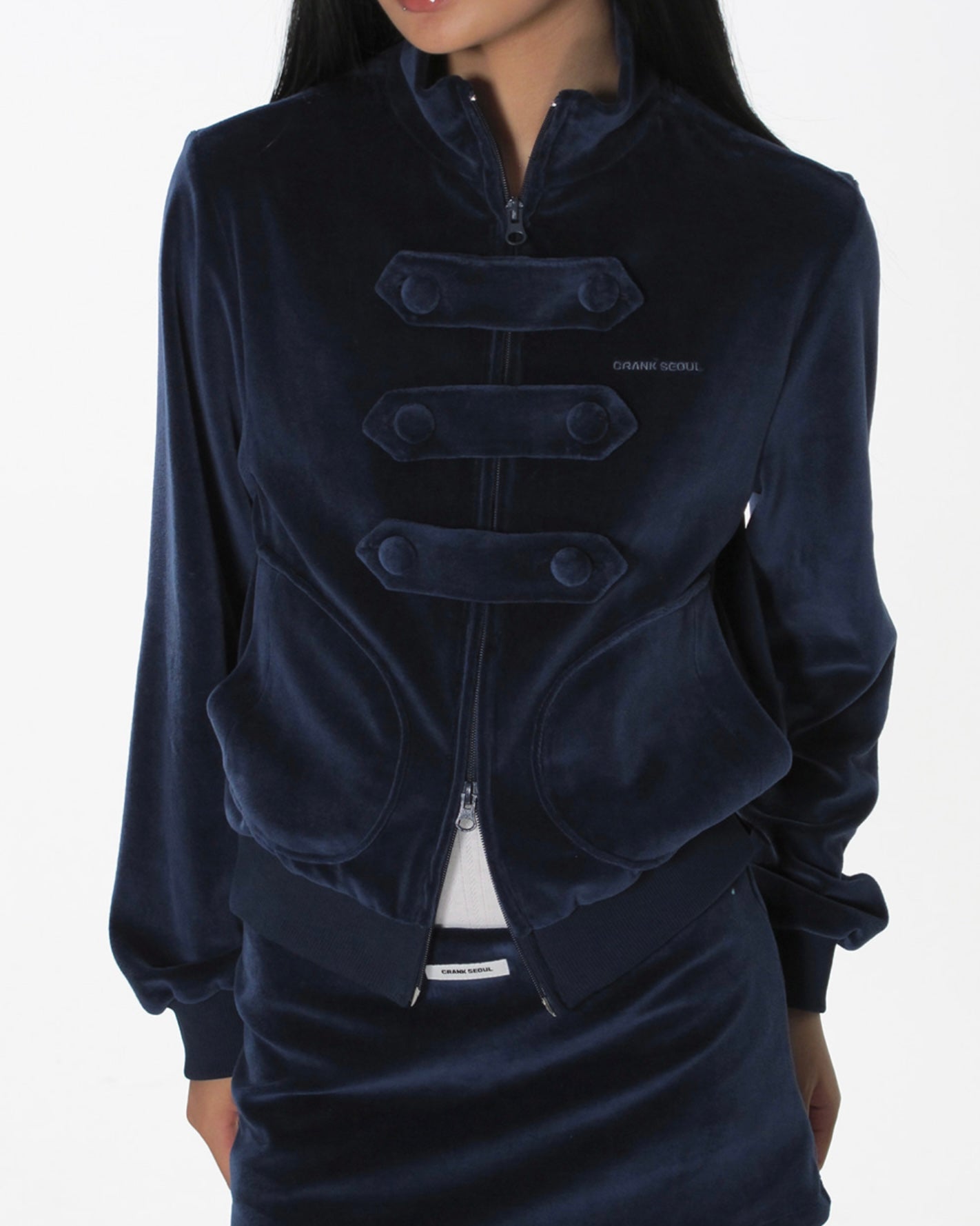 【CRANK】TOGGLE TERRY ZIP-UP