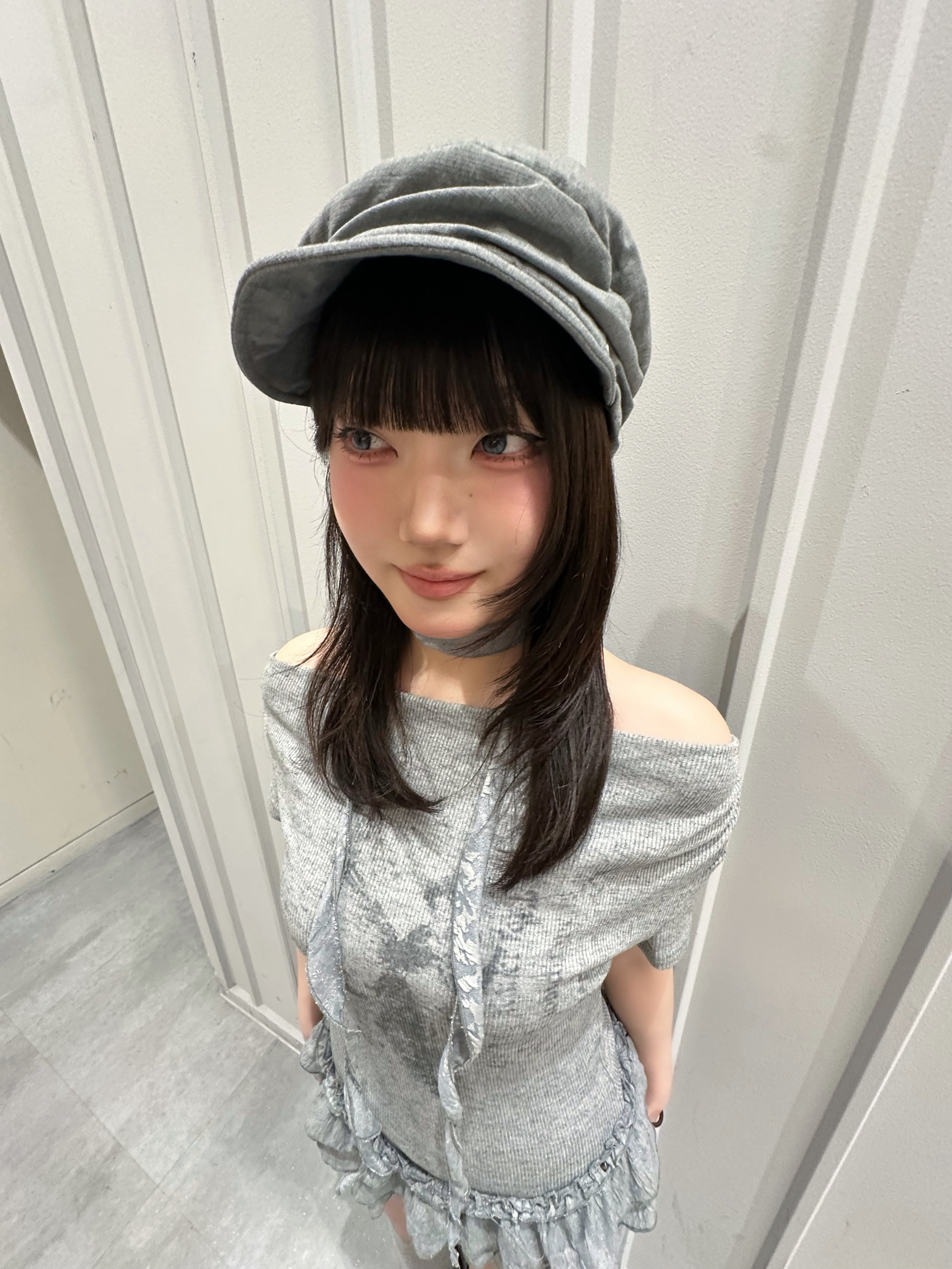 受注制【nmtc+】Rivet Shirring Casquette (2color)