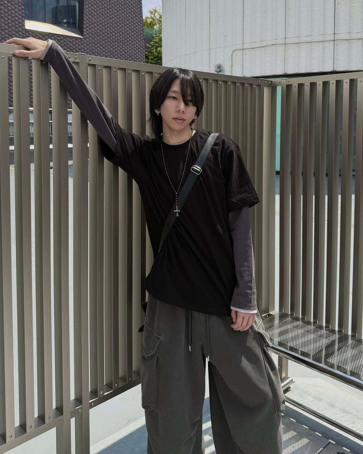 受注制【nmtc+】Eyelet Cutout Tee (2color)