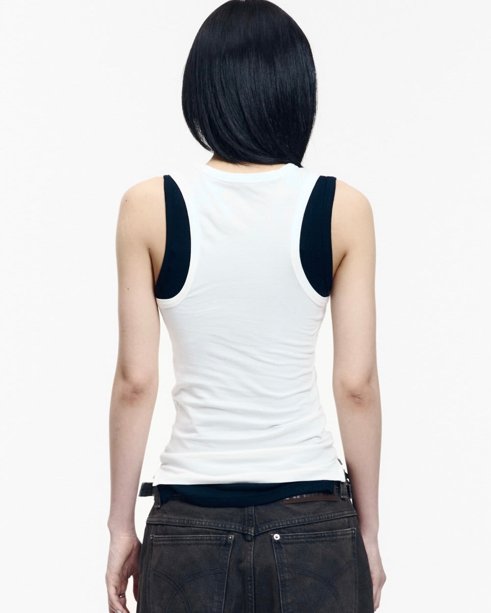 【AAKAM】2-Piece Layered Sleeveless