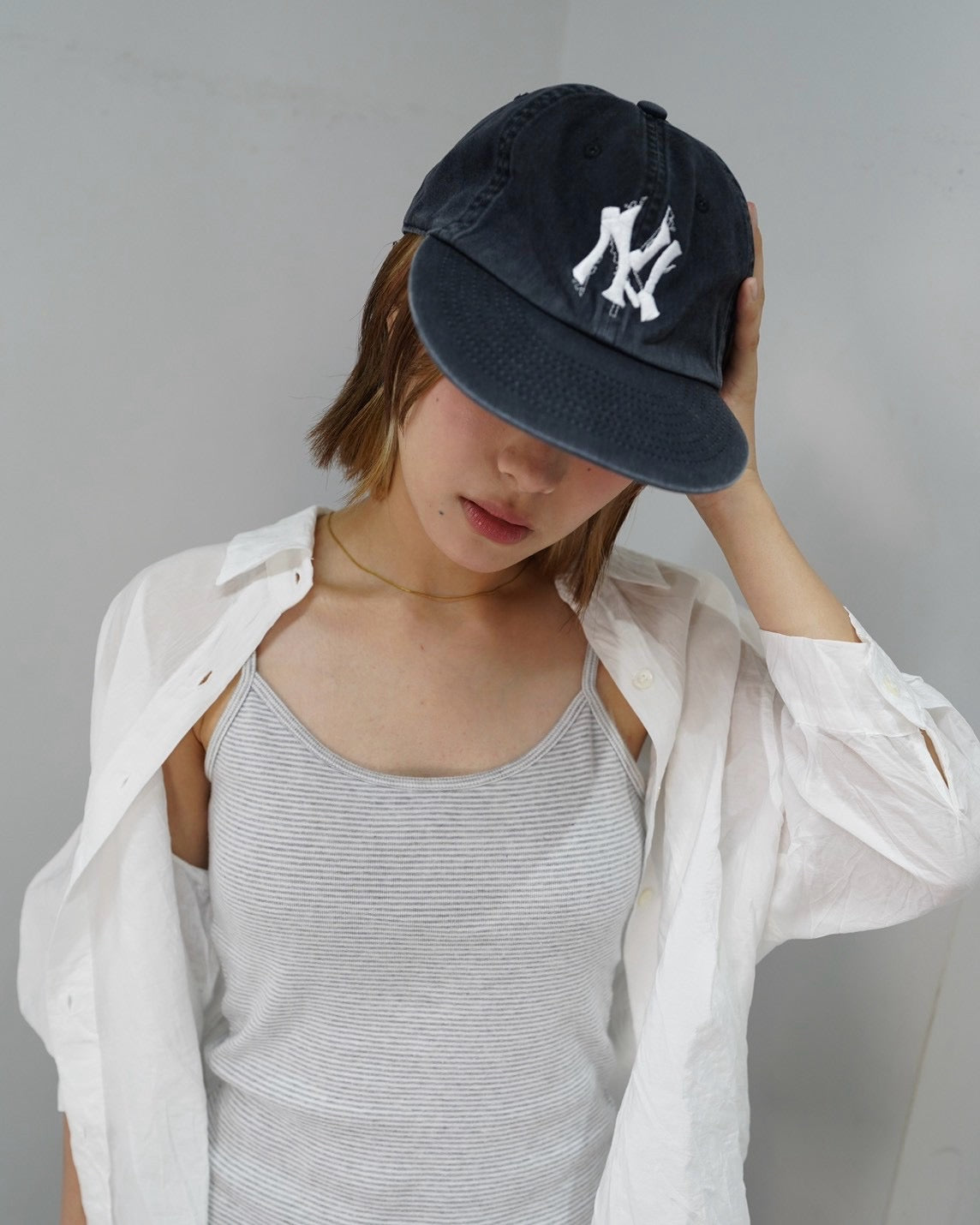 受注制【OaKS】ny pigment-dyed ball cap (2color)