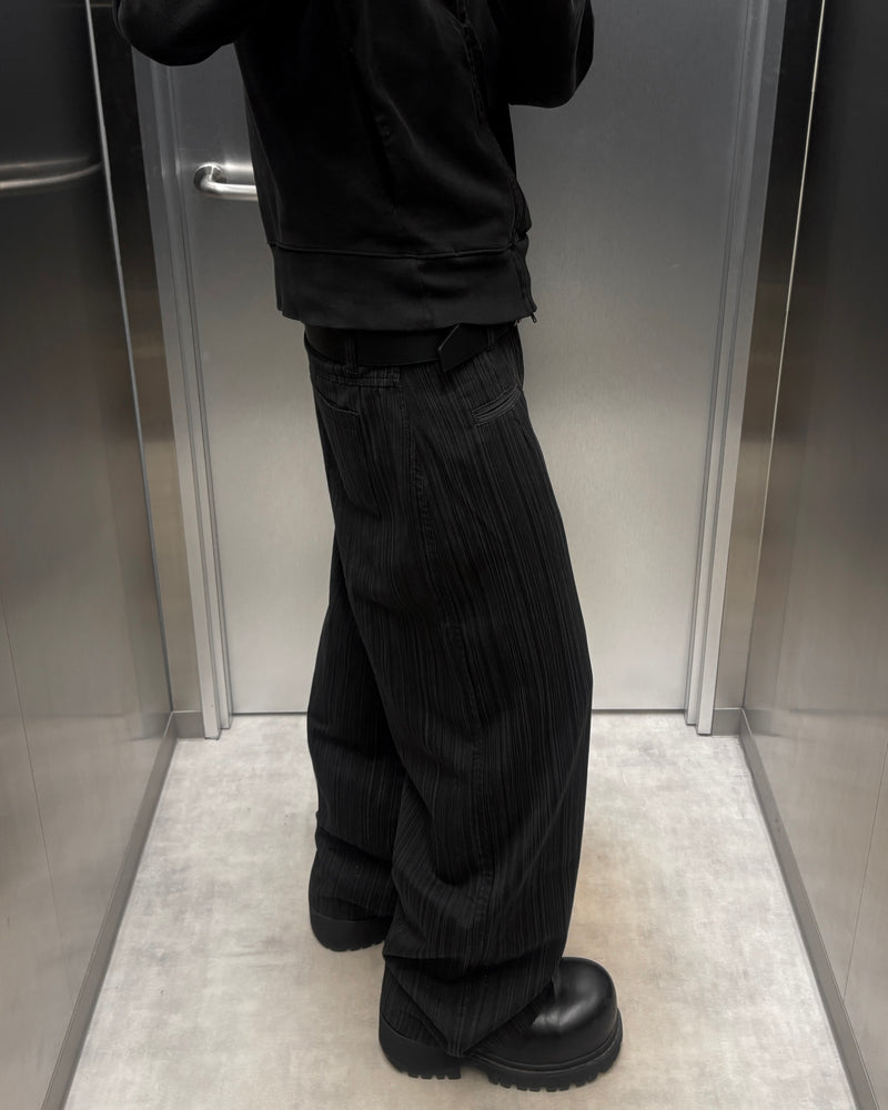 受注制【youll】Shadow stripe slacks