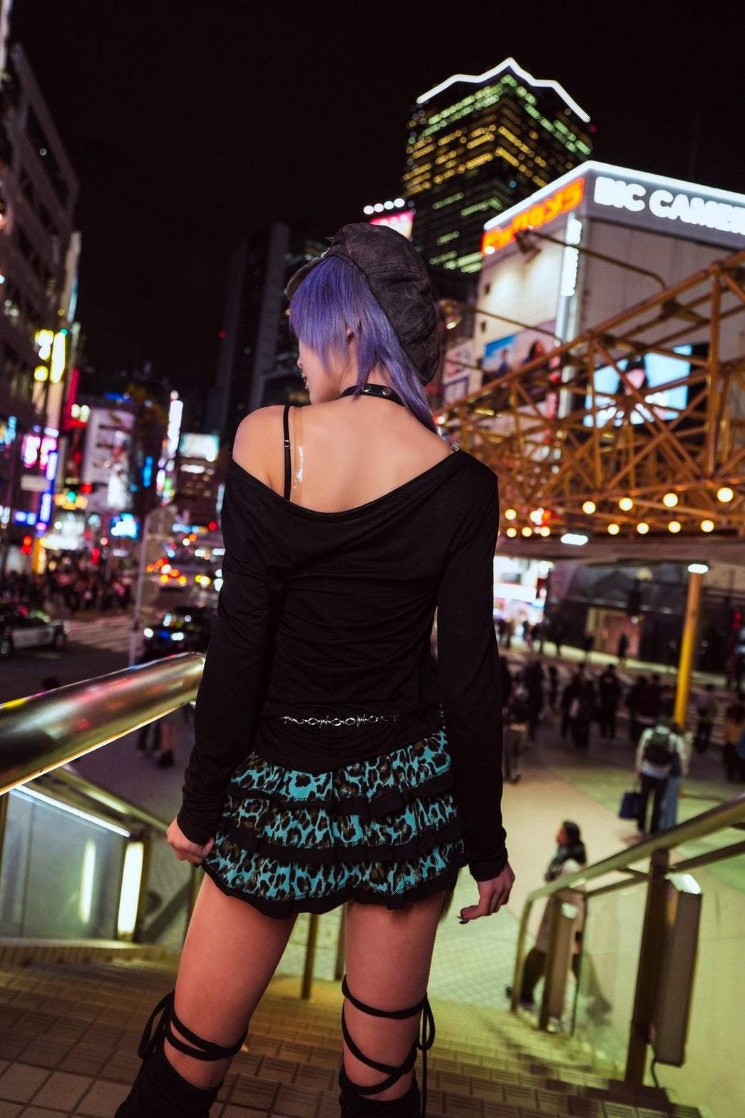 【BABY09】 baby leopard frill skirt (2color)