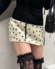 大阪店 WEB限定 受注制【Never mind the XU】Dot Muse Mini Skirt