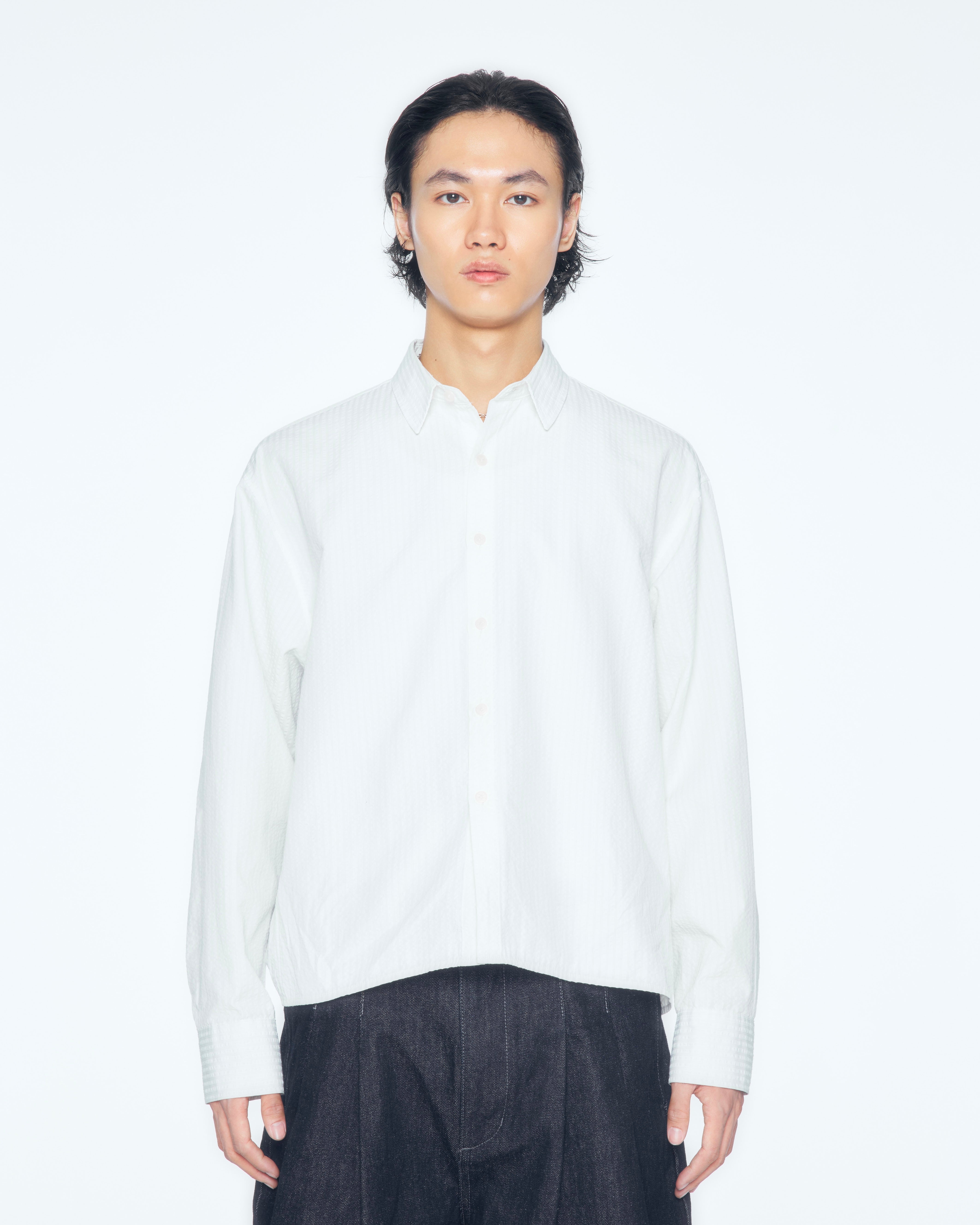 3/20 20:00発売【CS】CROPPED STRIPE BUTTON UP SHIRT