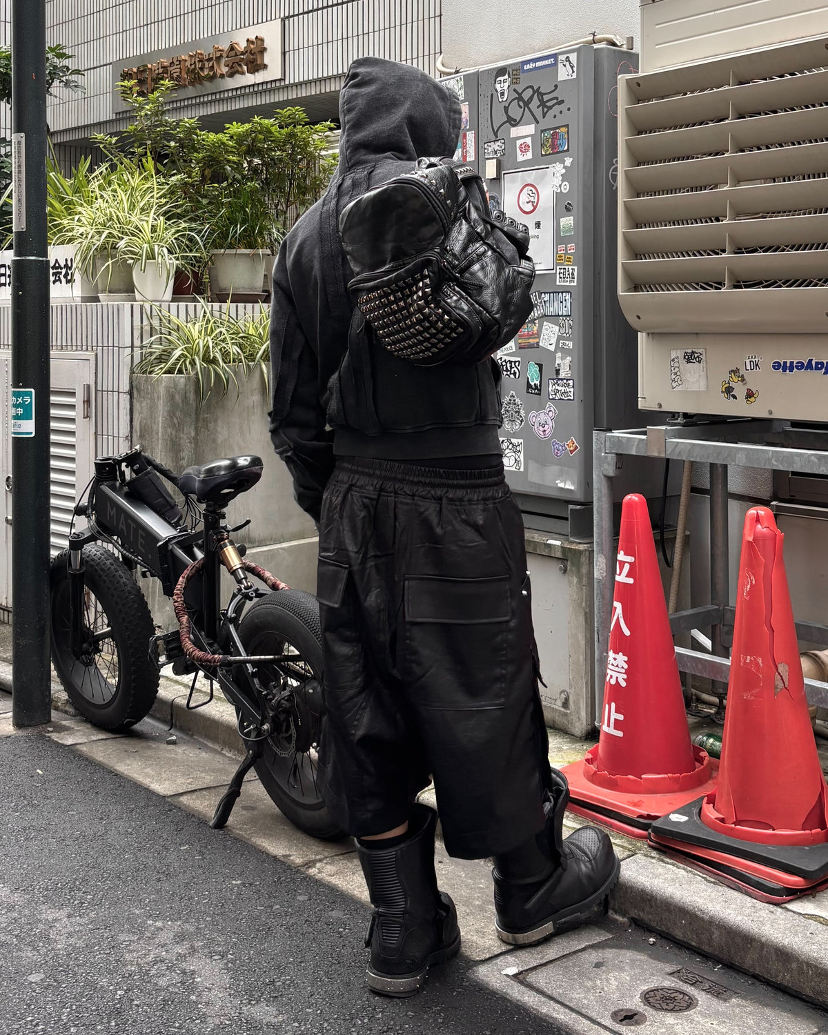 国際配送【Never mind the XU】Y2K Studded Utility Backpack（2color）