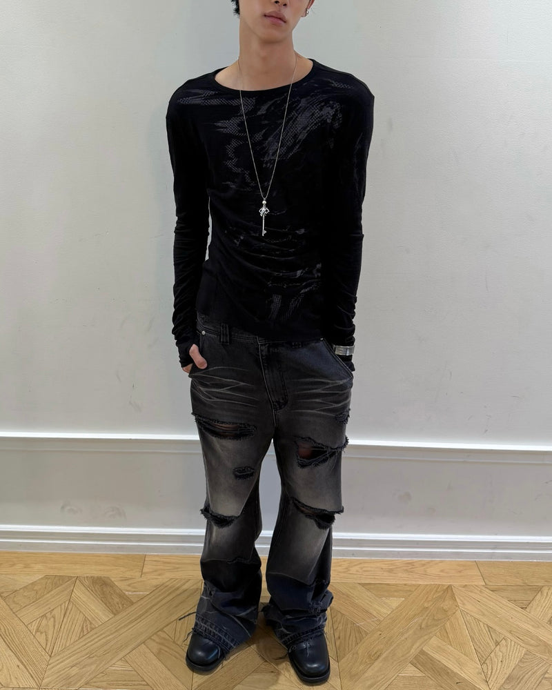 【LECYTO】Afterimage Long Sleeve