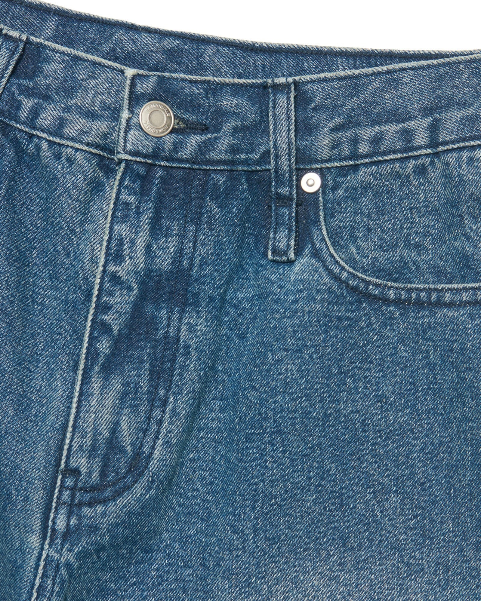【NOMANUAL】BASIC WASHED DENIM PANTS