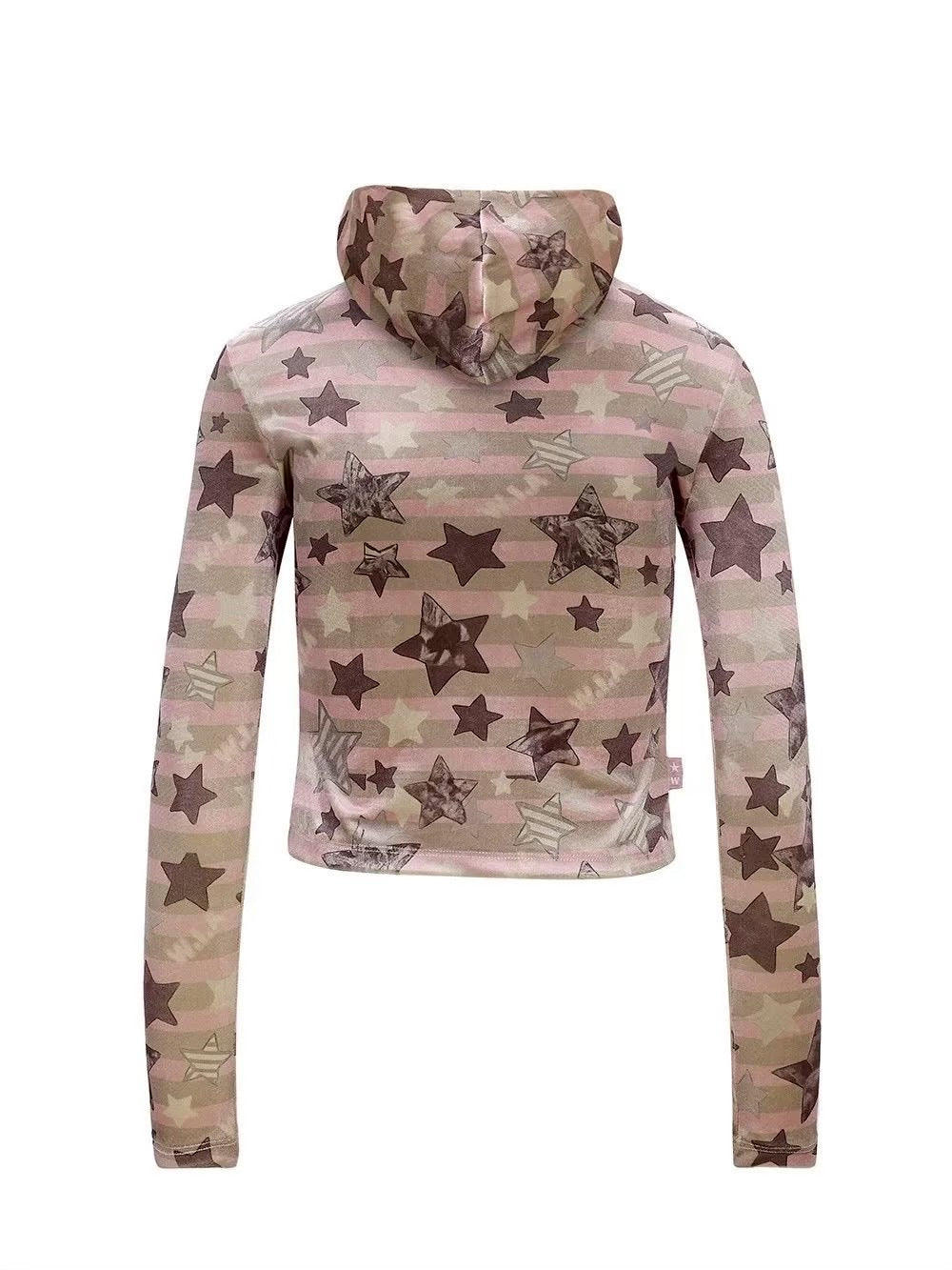 【W.I.A】SMASHED VELOUR HOODIE TOP