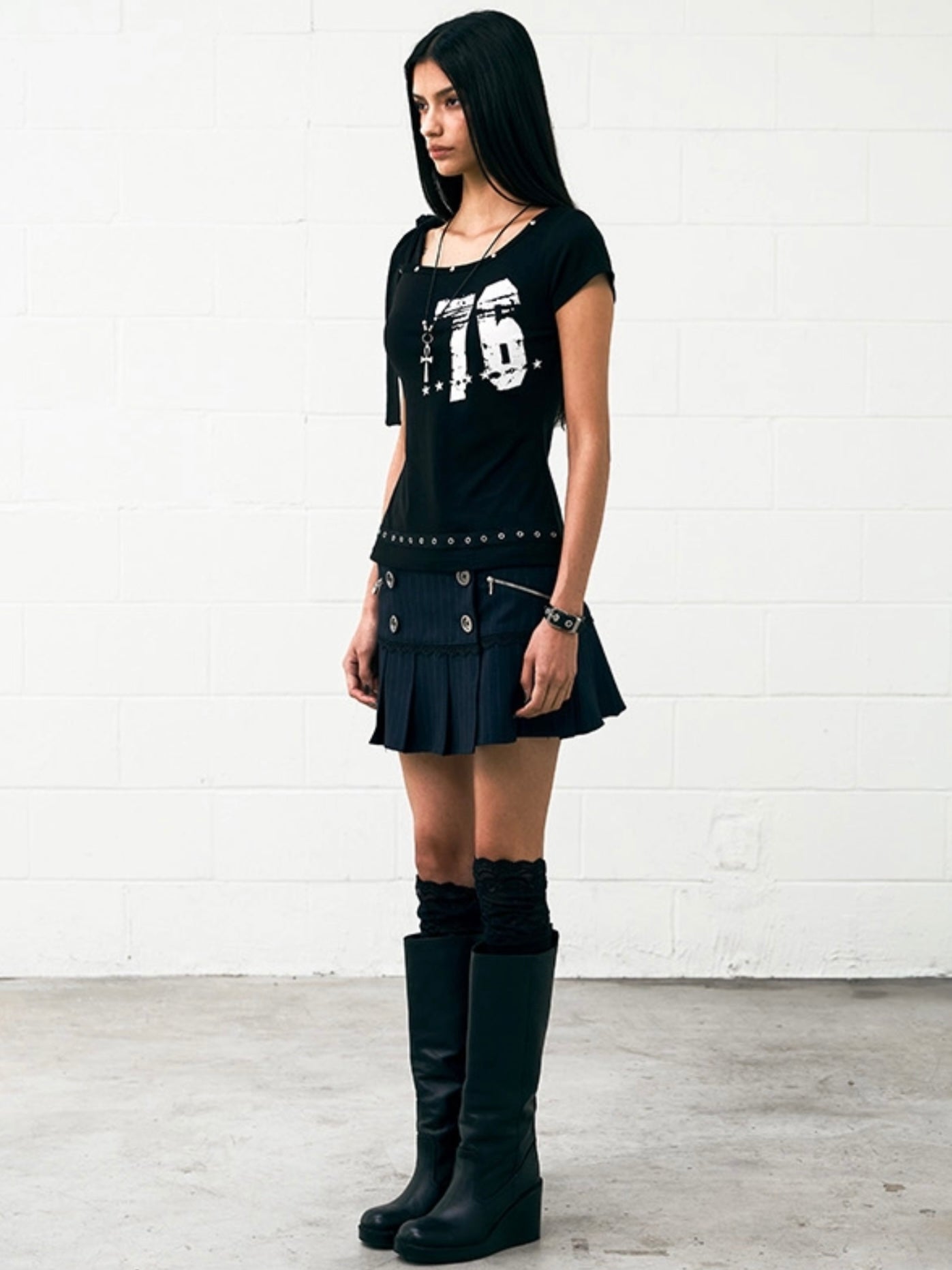 【NOT KNOWING】Tied One Shoulder 76 Top