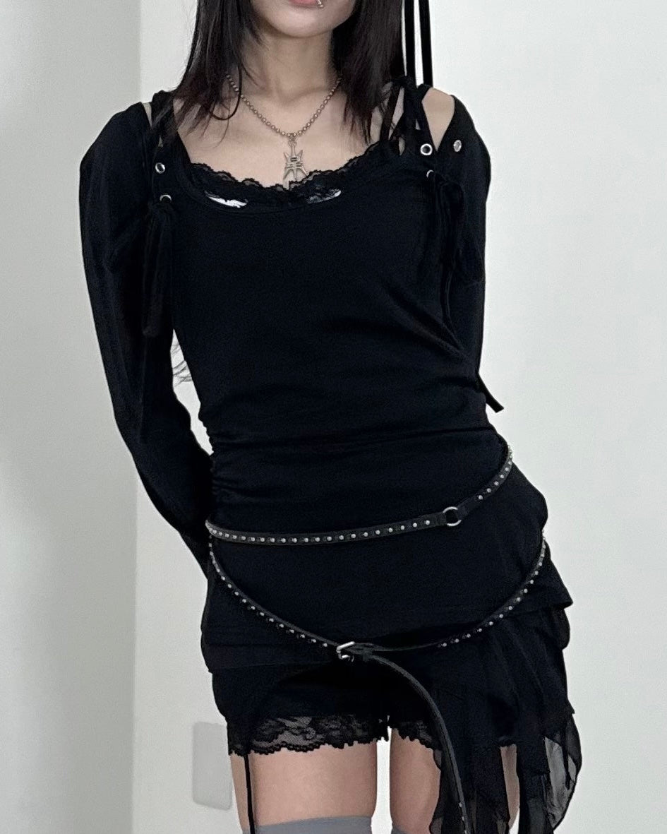 名古屋店WEB限定受注制【nmtc+】Eyelet Layered Bolero Set (3color)