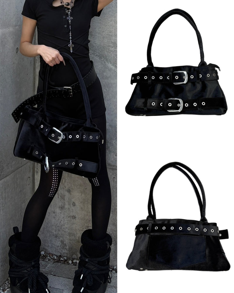 【Never mind the XU】double belt tote bag