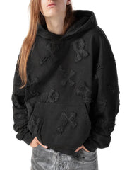 【RACER WORLDWIDE】Black Patch Hoodie