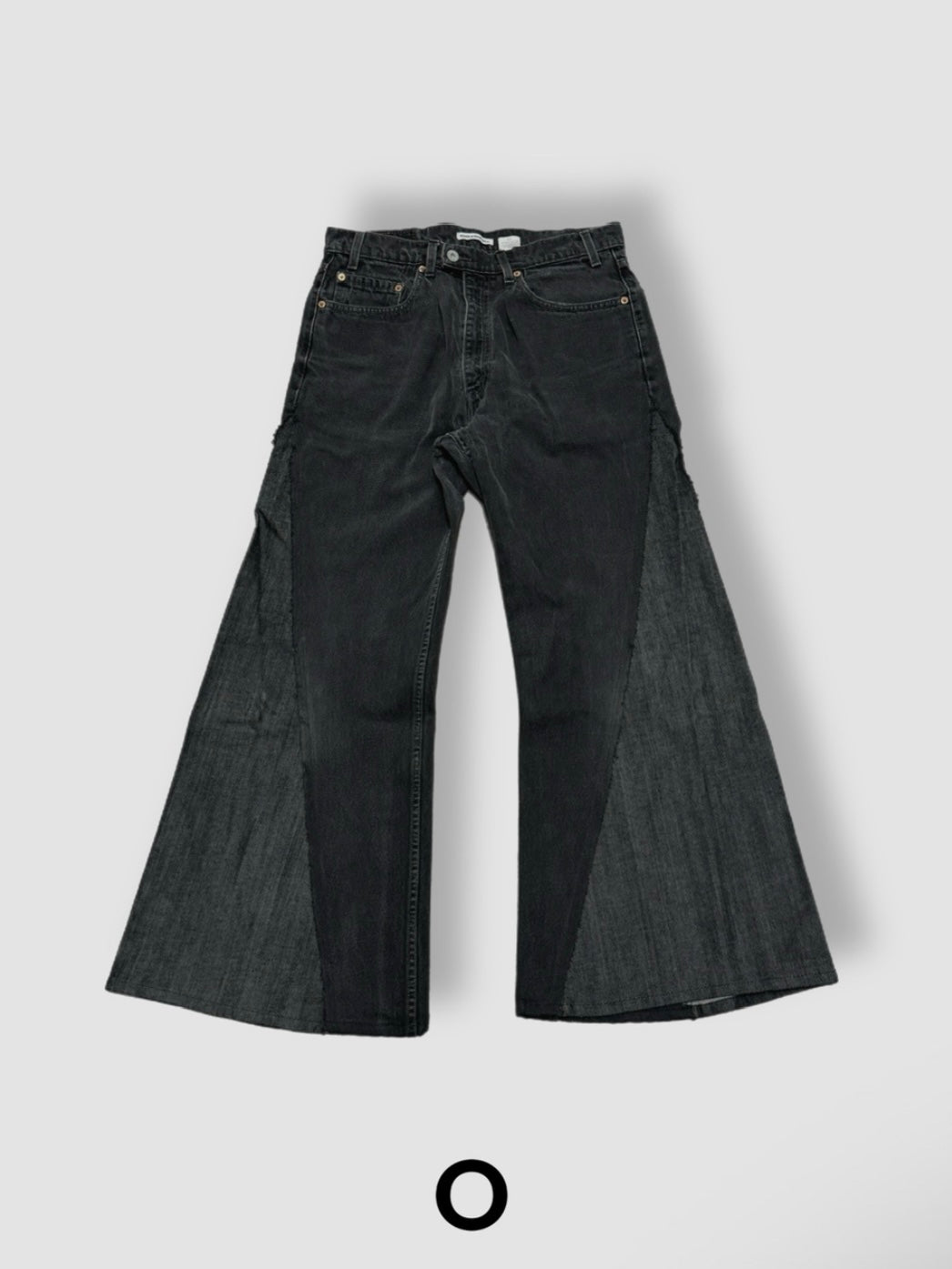 【Re +】newold docking flare denim pants (black)