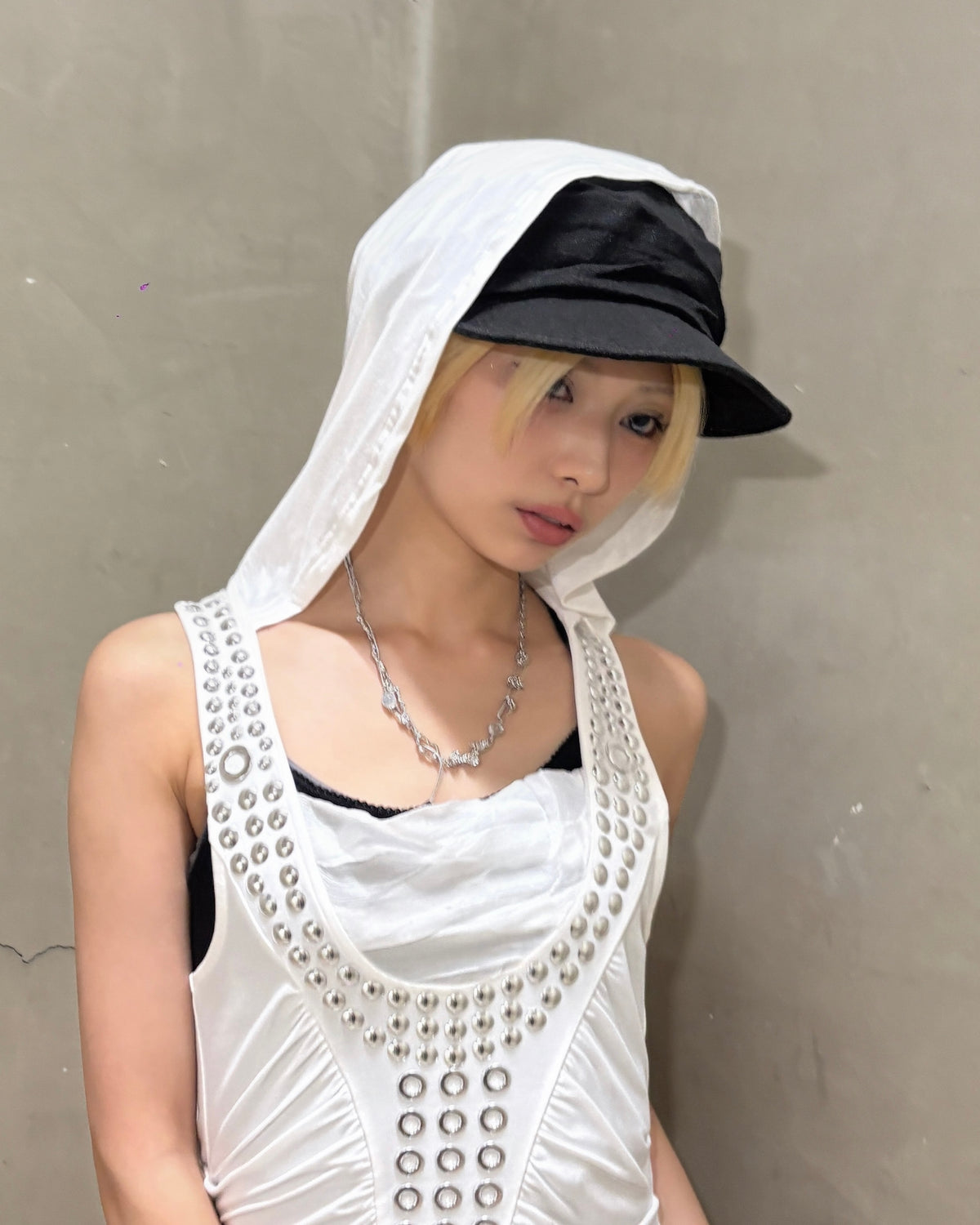国際配送【Never mind the XU】drape casquette (3color)