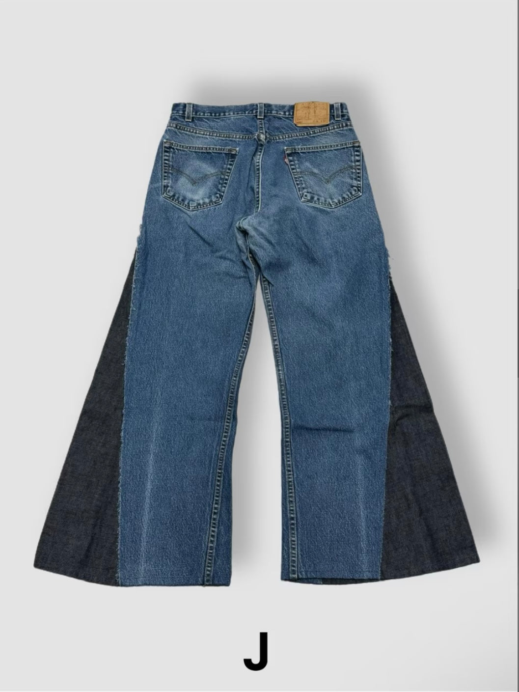 【Re +】newold docking flare denim pants (blue)