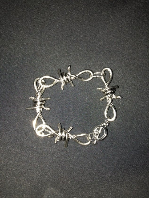 受注制【Never mind the XU】barbed wire (bracelet/necklace/wallet
