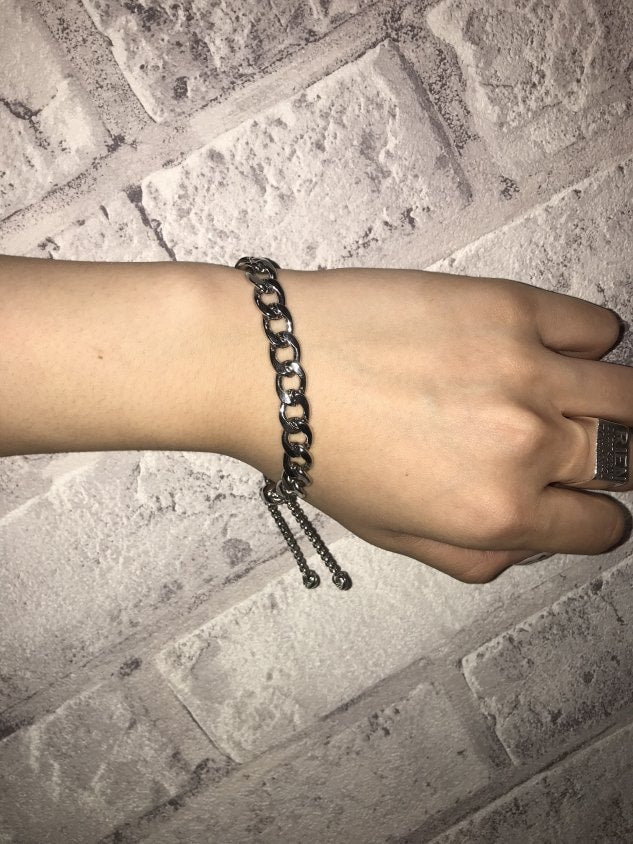 受注制【Never mind the XU】adjuster chain bracelet