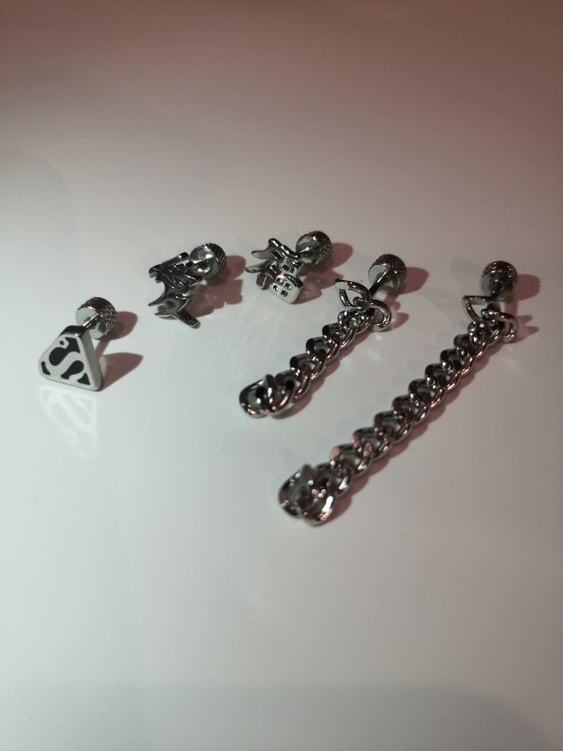 受注制【Never mind the XU】design pierced earrings 3 / 【ネバーマインドザエックスユー】デザインフープピアスシルバーピアス