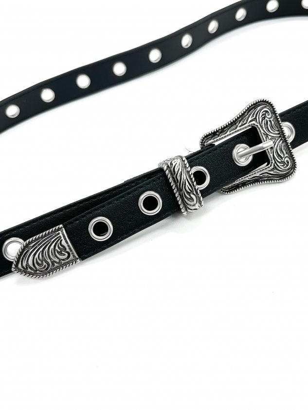 受注制【Never mind the XU】eyelet western belt