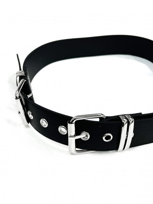 受注制【Never mind the XU】double buckle belt