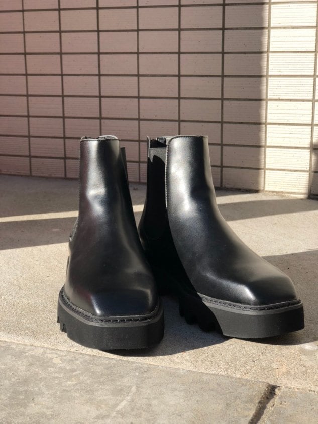 受注制【Chikashitsu +】chunky sole boots