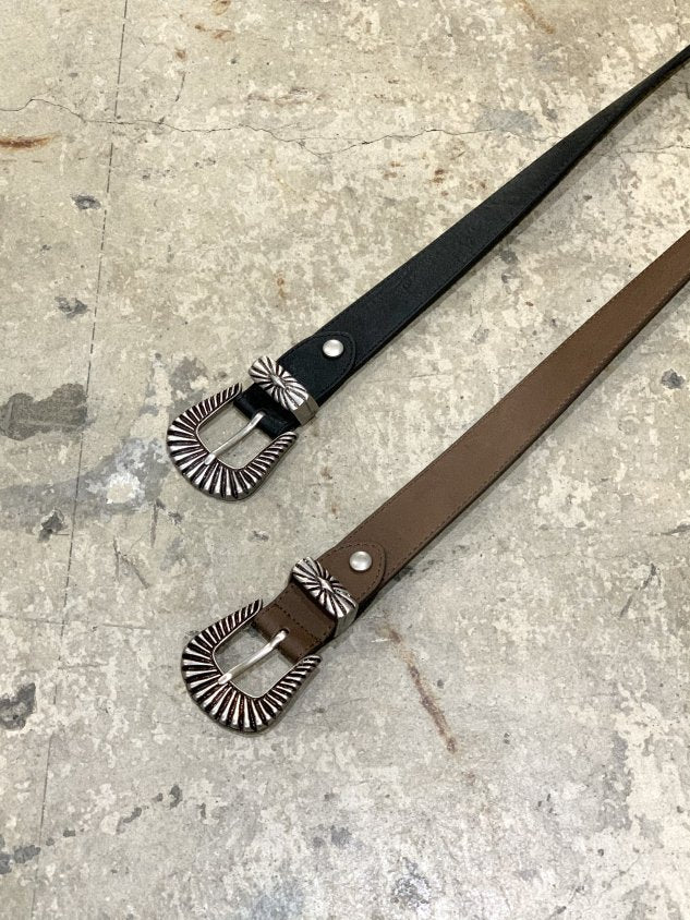 受注制【Chikashitsu +】western belt (2color)